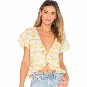 Tularosa Winnie blouse. Citrine & Ivory size S